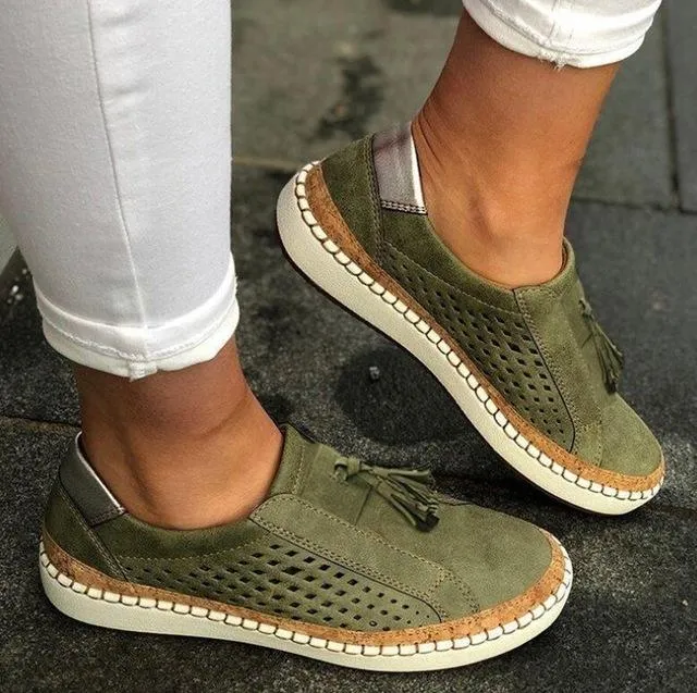 Casual Ladies Espadrilles Comfortable Flats Shoes