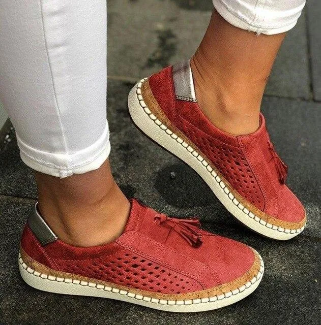 Casual Ladies Espadrilles Comfortable Flats Shoes