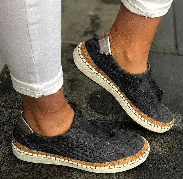 Casual Ladies Espadrilles Comfortable Flats Shoes