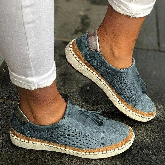 Casual Ladies Espadrilles Comfortable Flats Shoes