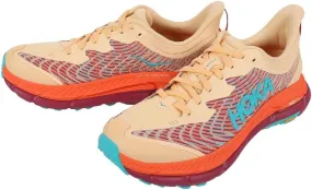 HOKA ONE ONE Mens Mafate Speed 4 Textile Synthetic Impala Flame Trainers 8.5 US