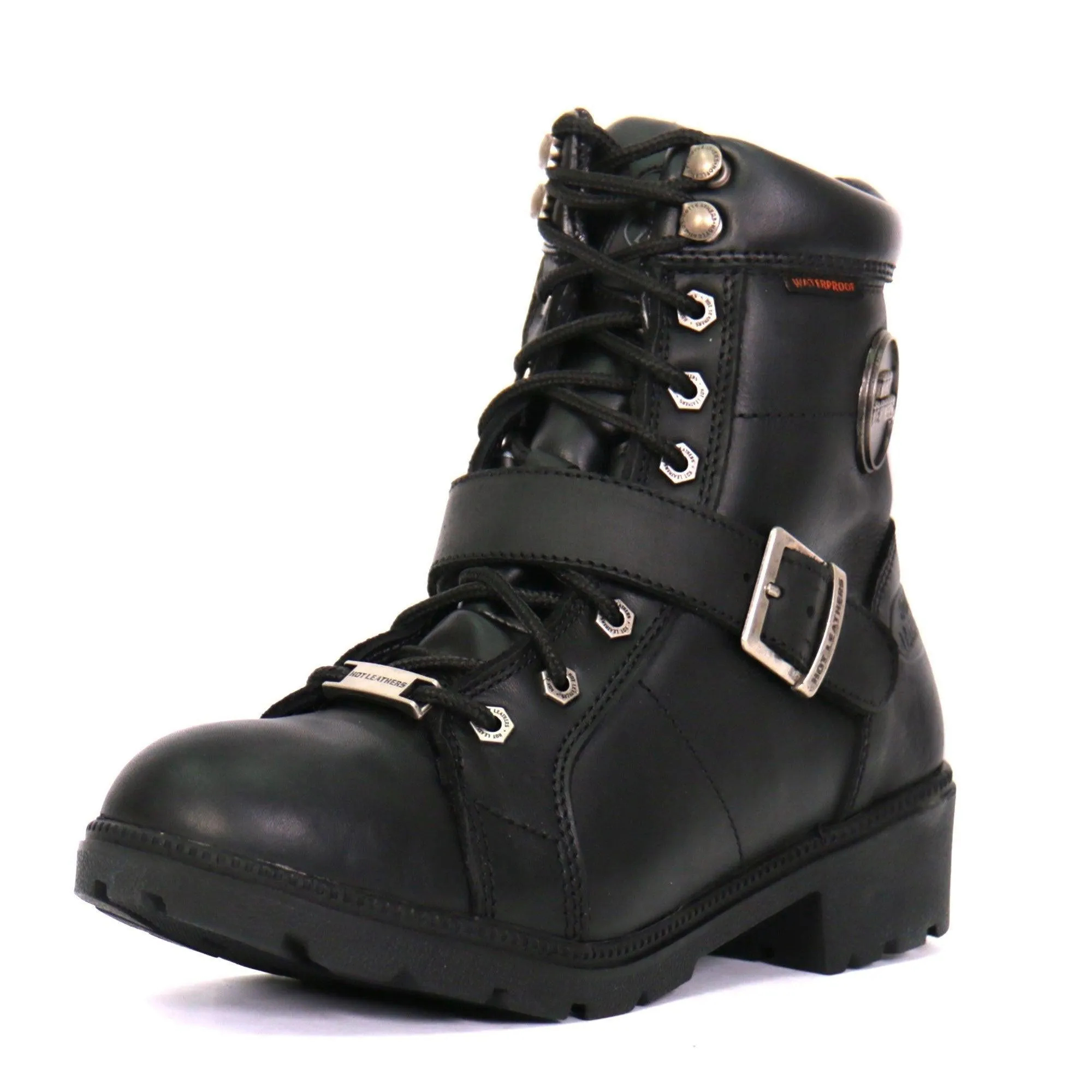 Hot Leathers Women's 6" Full Lace Front Boots With Buckle