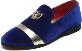 Men's Luxury Penny Loafer Slip-On Velvet Shoes Party Dancing Shoes Suede Wedding Shoes