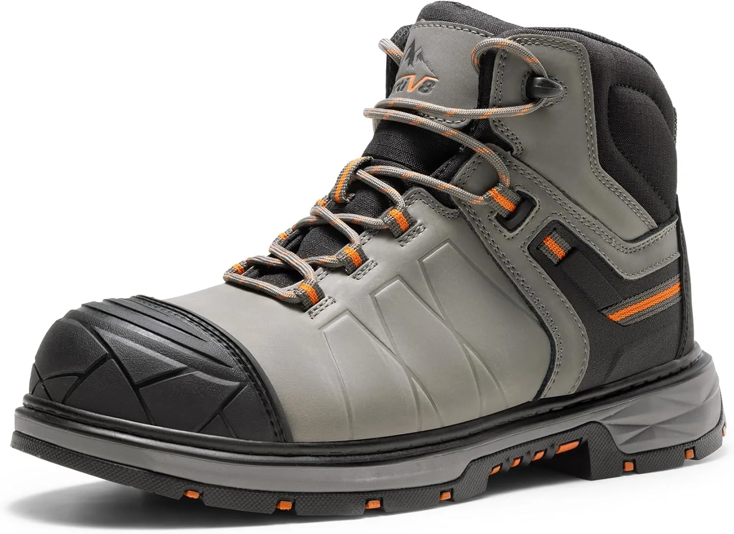 NORTIV 8 Winter Work Boots for Men Steel Toe Waterproof Construction Boots
