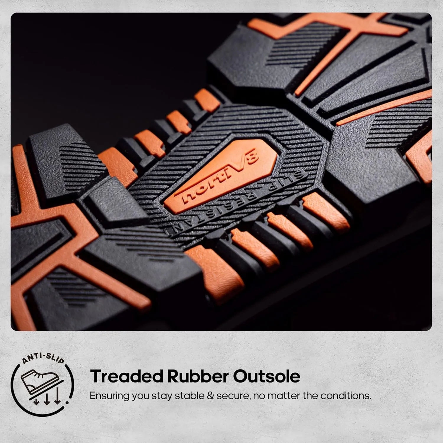 NORTIV 8 Winter Work Boots for Men Steel Toe Waterproof Construction Boots