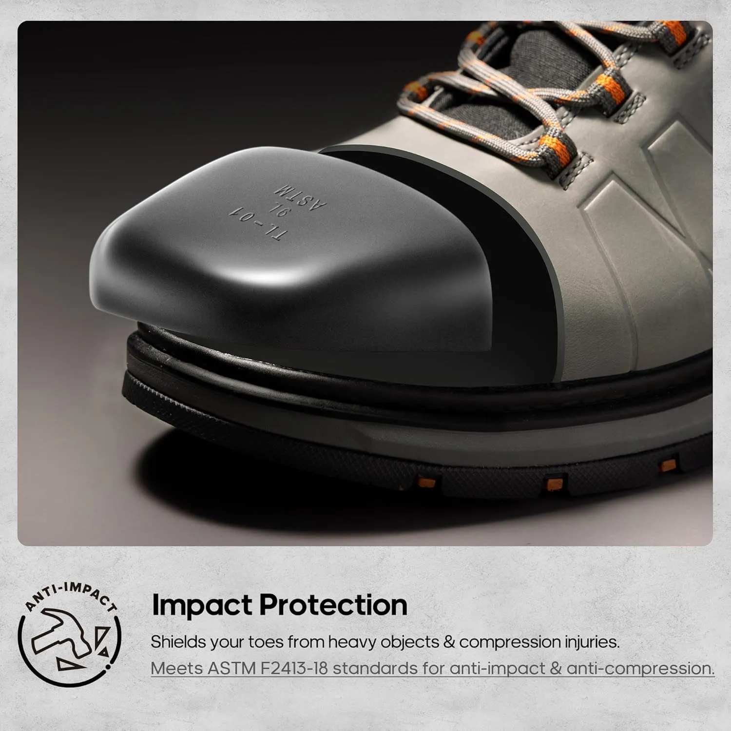 NORTIV 8 Winter Work Boots for Men Steel Toe Waterproof Construction Boots