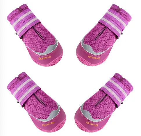 QUMY Dog Shoes for HOT PAVEMENT - Blue