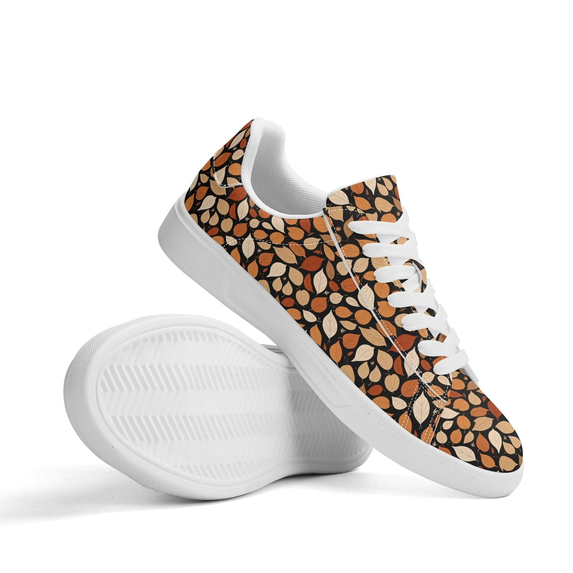 Red Leaves Adult Lightweight Brand Low Top Leather Shoes