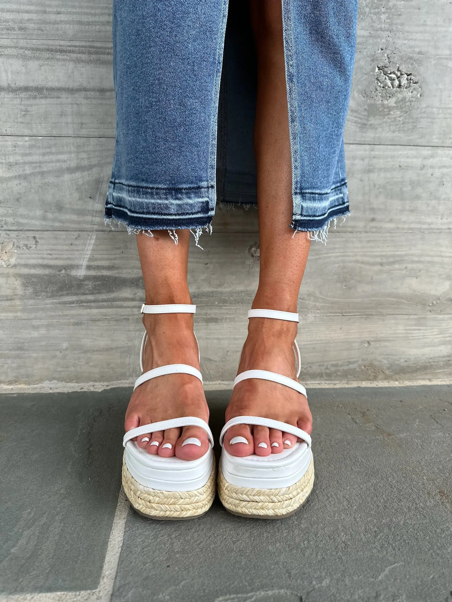Tora Espadrille- White
