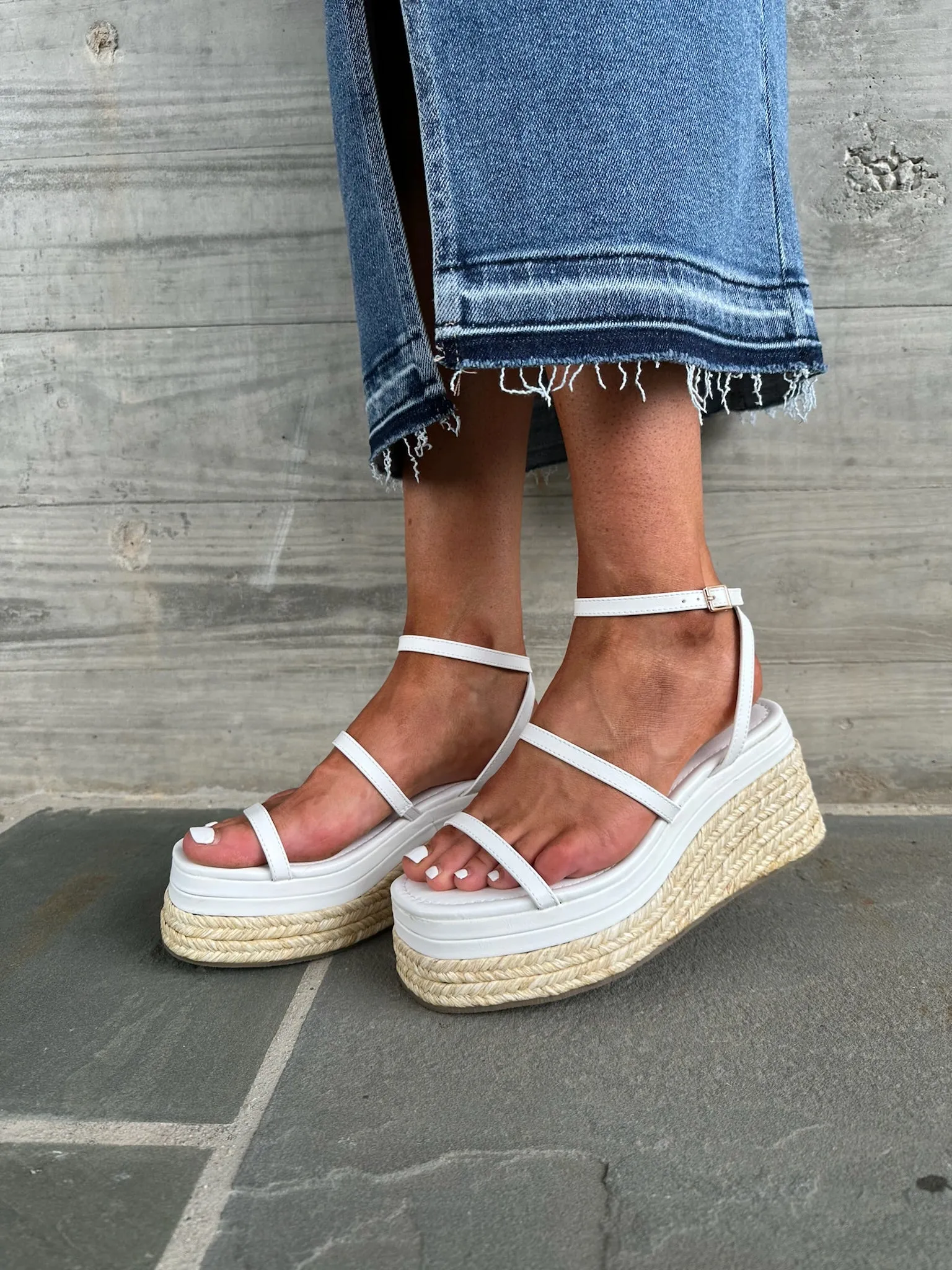 Tora Espadrille- White
