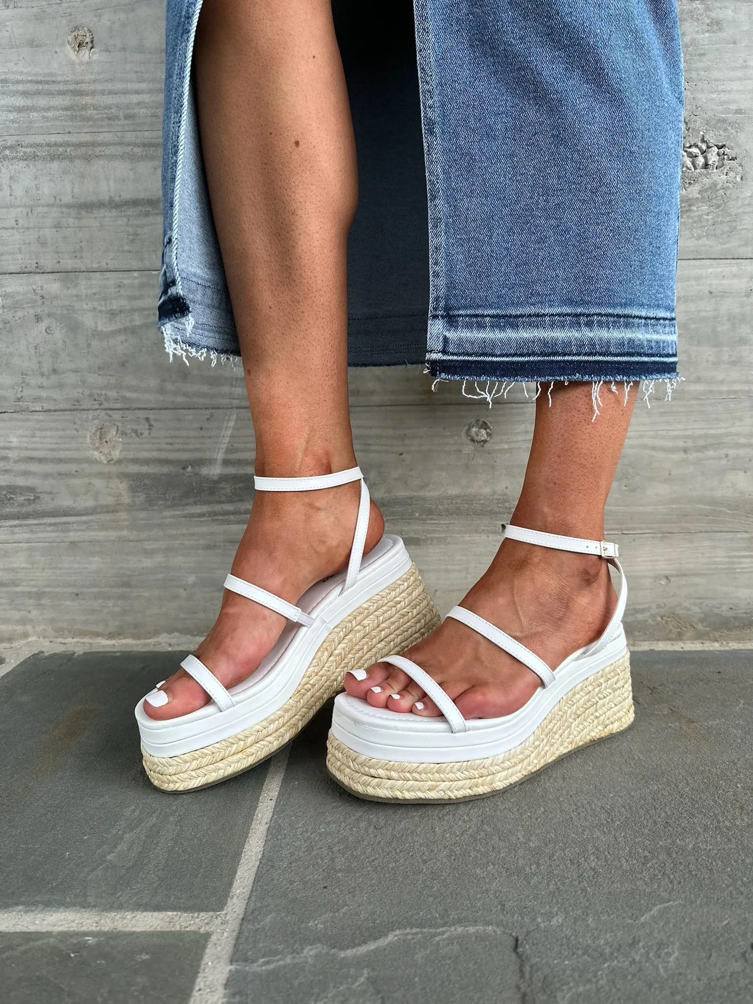 Tora Espadrille- White