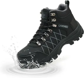 Waterproof Steel Toe Boots for Women Wide Width Non Slip Work Shoes Lightweight Slip Resistant Safety Toe Sneakers Indestructible Construction Composite Toe Footwear
