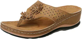 Wedge Sandals for Women Summer Beach Walking Sandals Travel Arch Support Sandals Vintage Breathable Slippers