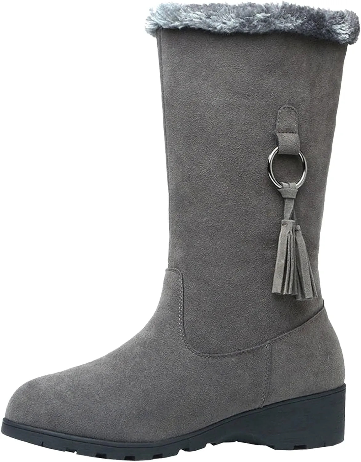 Winter Boots for Women Waterproof Winter Boots Athletic Insulated Fur Boots Platform Plush Lined Snow Boots Womens Work Boots