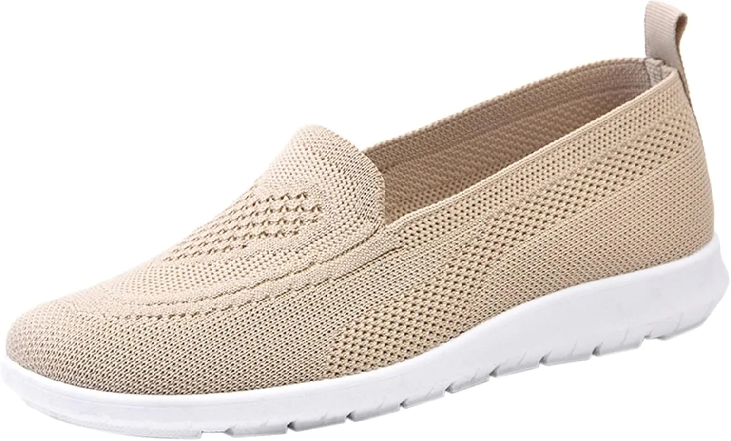 Womens Casual Slip On Loafers Comfortable Walking Shoes Lightweight Canvas Sneakers Flat Non Slip Flats
