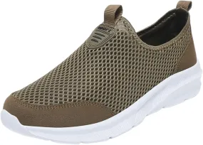Women's Fashion Sneaker Non Slip Work Wide Comfortable Slip Resistant Work Shoes Slip On Walking Shoes for Women Womens Comfortable Loafers Mens Walking Sneakers