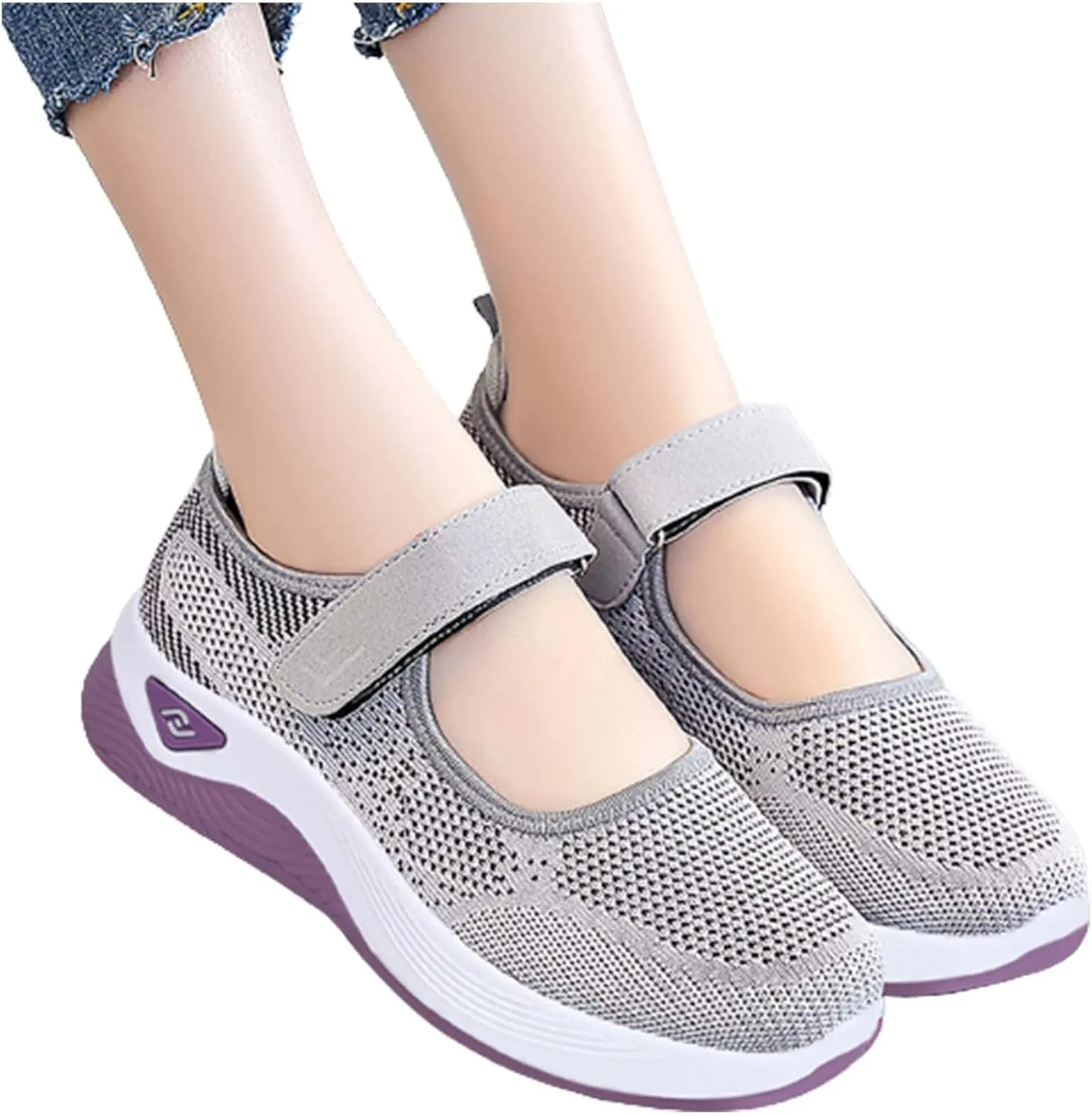 Women's Fashion Sneaker Non Slip Work Wide Comfortable Slip Resistant Work Shoes White Walking Shoes Women Black Loafer Shoes for Women Ladies Slip On Sneakers